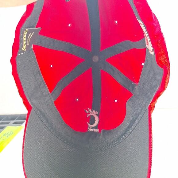 Cincinnati Bearcats Hat Cap Strap Back NCAA College Dad Hat Red Black Logo - Picture 7 of 9